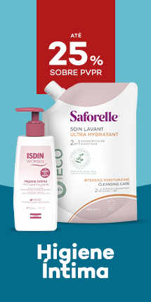 Produtos de Higiene intima  com destaque promocional de at&eacute; 25% sobre pre&ccedil;o de Venda ao P&uacute;blico Recomendado